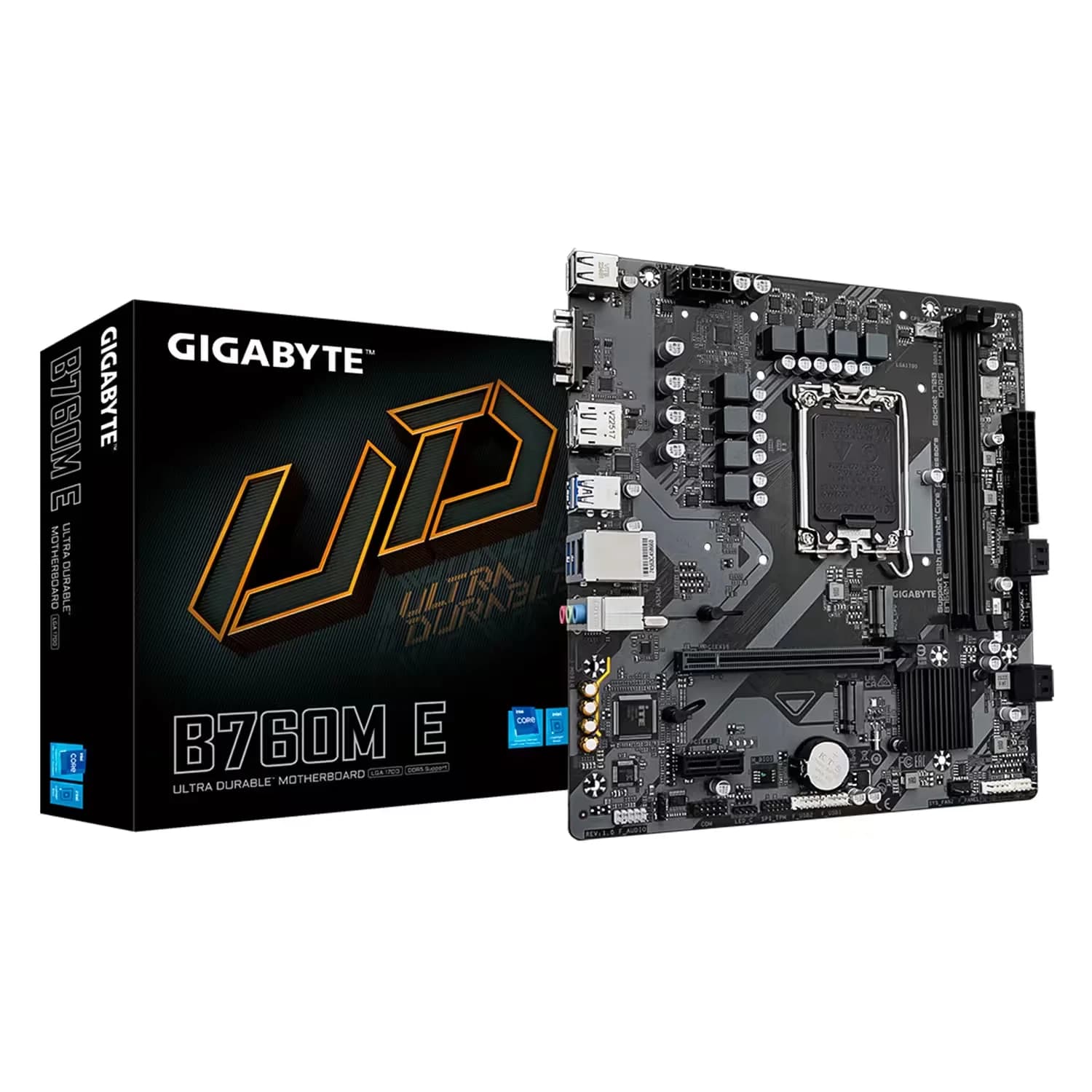 Gigabyte Placa Mãe Gigabyte B760M E DDR5 Socket LGA 1700 Chipset Intel H760 Micro ATX