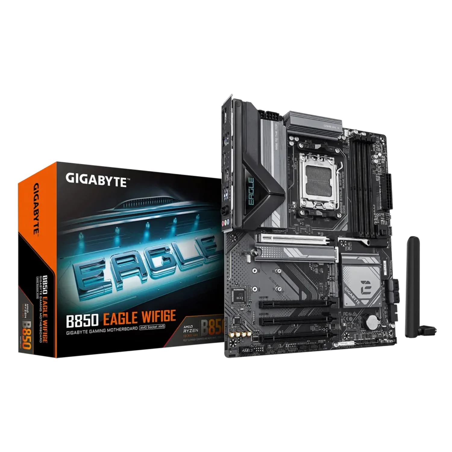 Gigabyte Placa Mãe Gigabyte B850 Eagle Wi-Fi 6E DDR5 Socket AM5 Chipset AMD B850 ATX