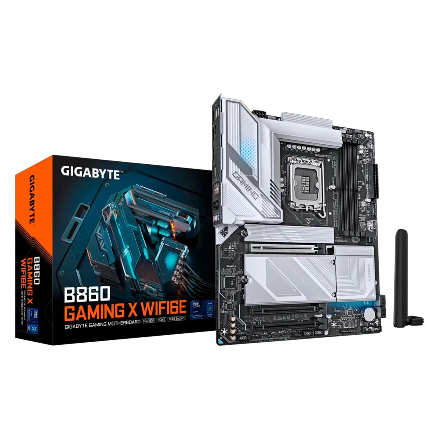 Gigabyte Placa Mãe Gigabyte B860 Gaming X WiFi6E DDR5 Socket LGA 1851 Chipset Intel B860 ATX