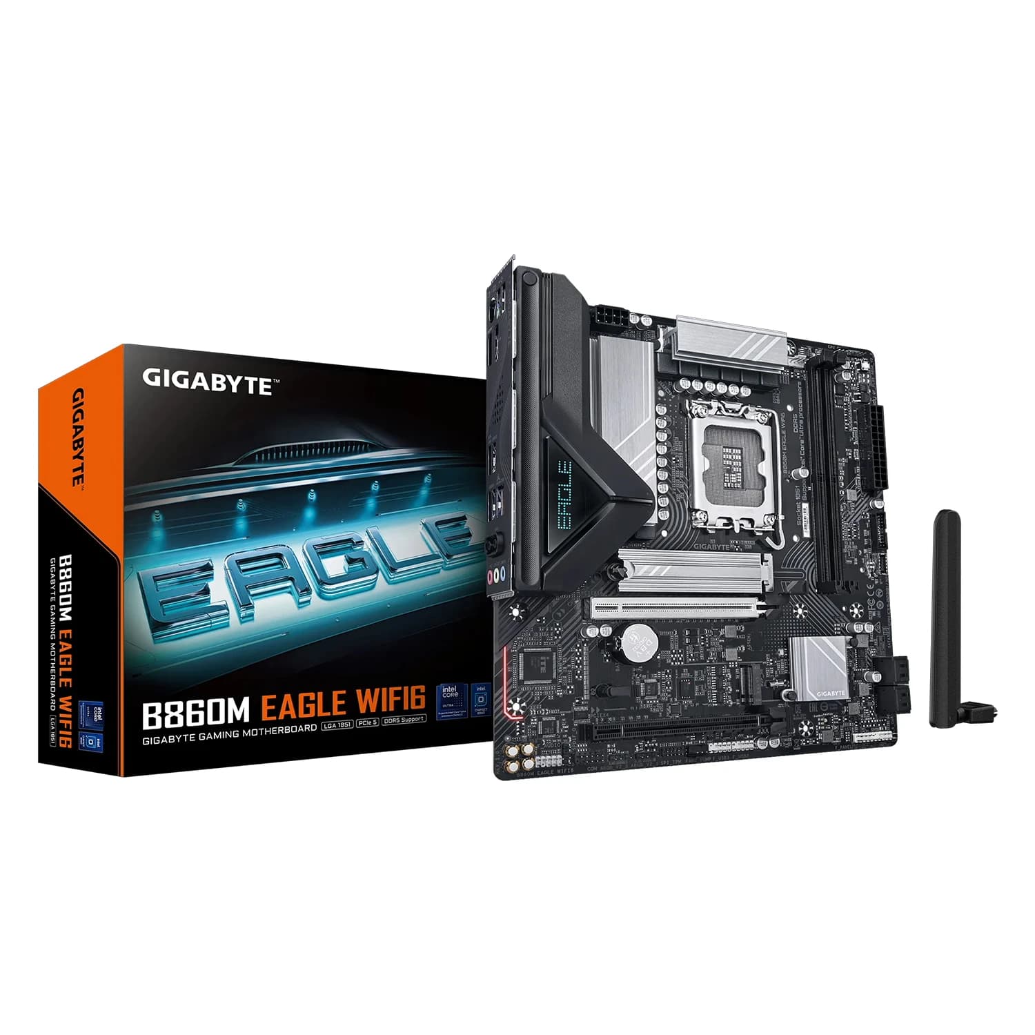 Gigabyte Placa Mãe Gigabyte B860M Eagle WiFi6 DDR5 Socket 1851 Chipset B860 Micro ATX