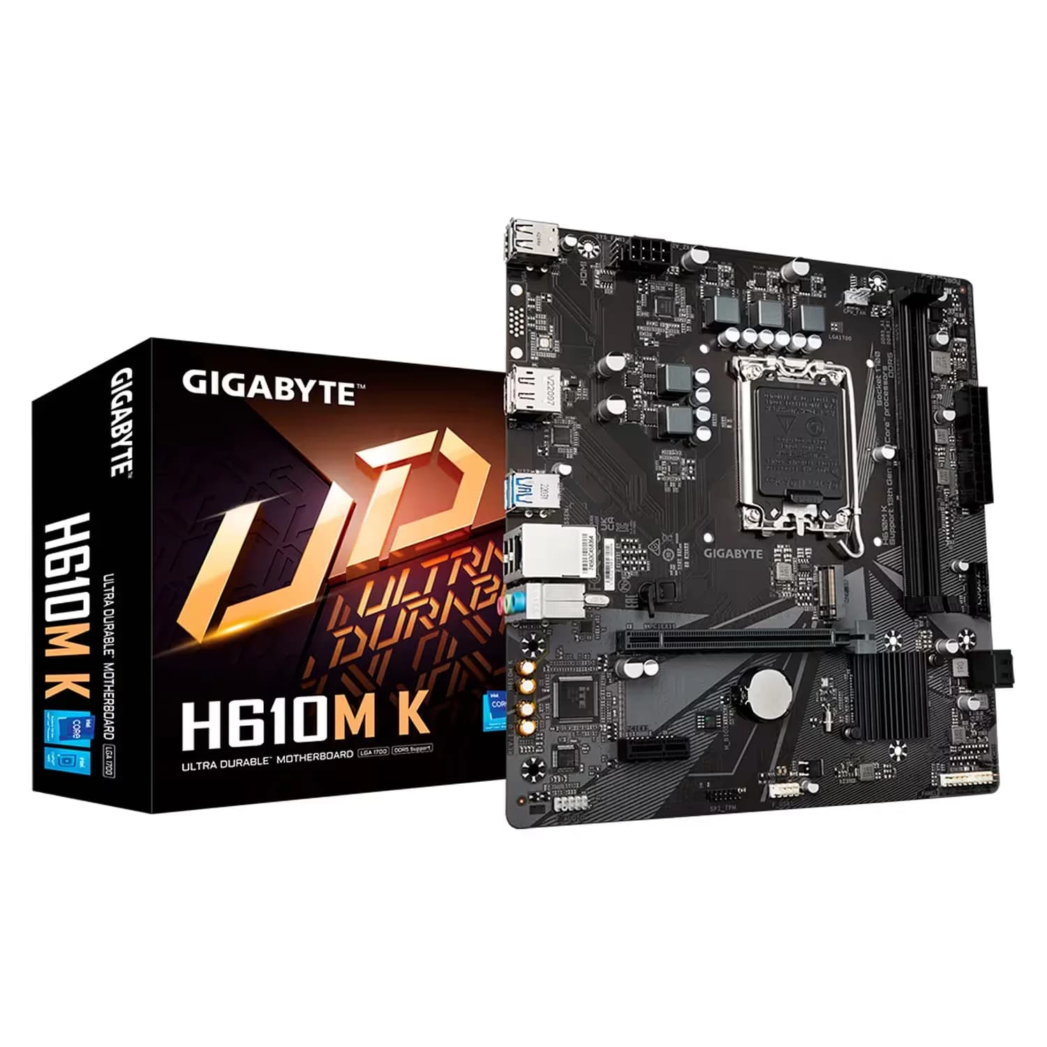 Gigabyte Placa Mãe Gigabyte H610M K DDR4 Socket LGA 1700 Chipset Intel H610 Express Micro ATX