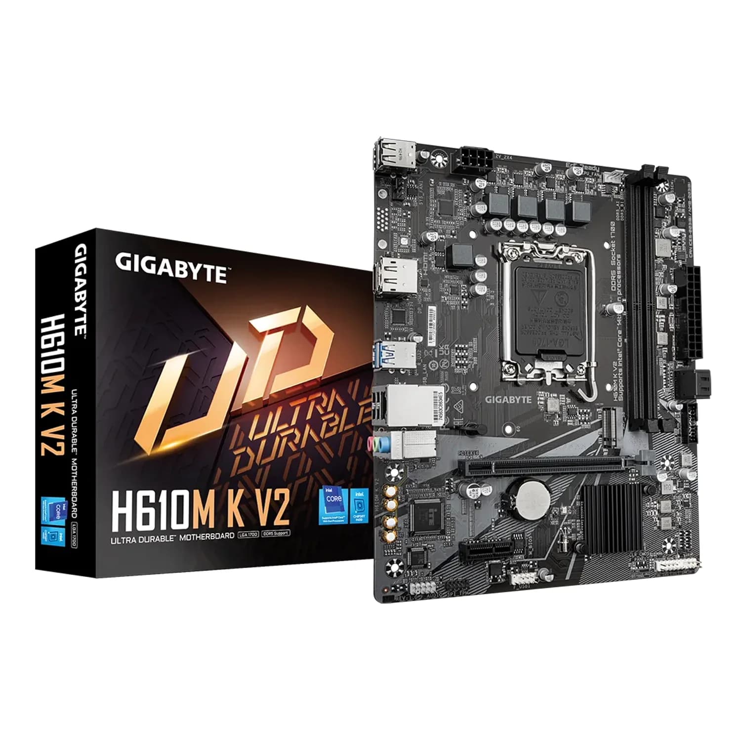 Gigabyte Placa Mãe Gigabyte H610M K V2 DDR5 Socket LGA 1700 Chipset Intel H610 Express Micro ATX