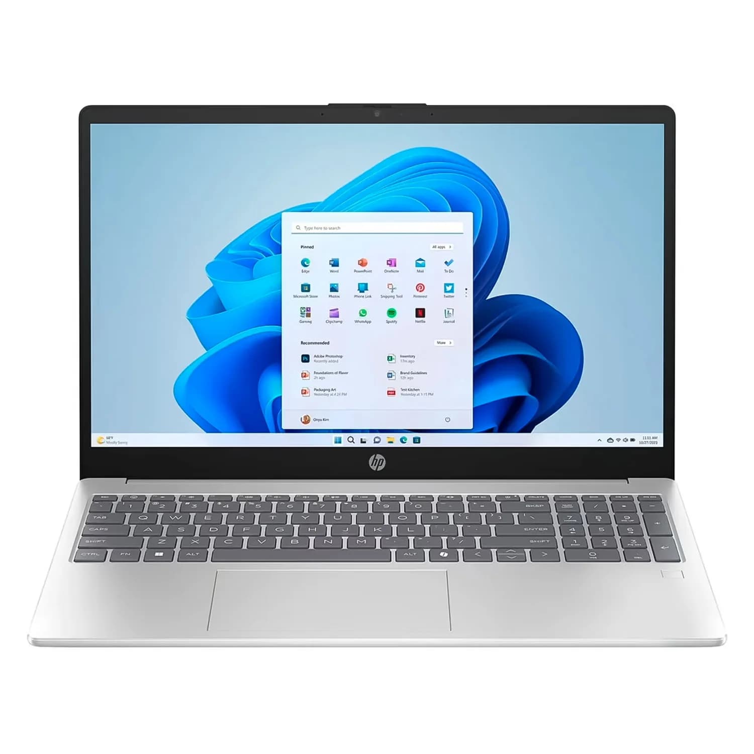 HP Notebook HP 15-FD0133WM 15.6" Intel Core i3-N305 256GB SSD 8GB RAM - Prata