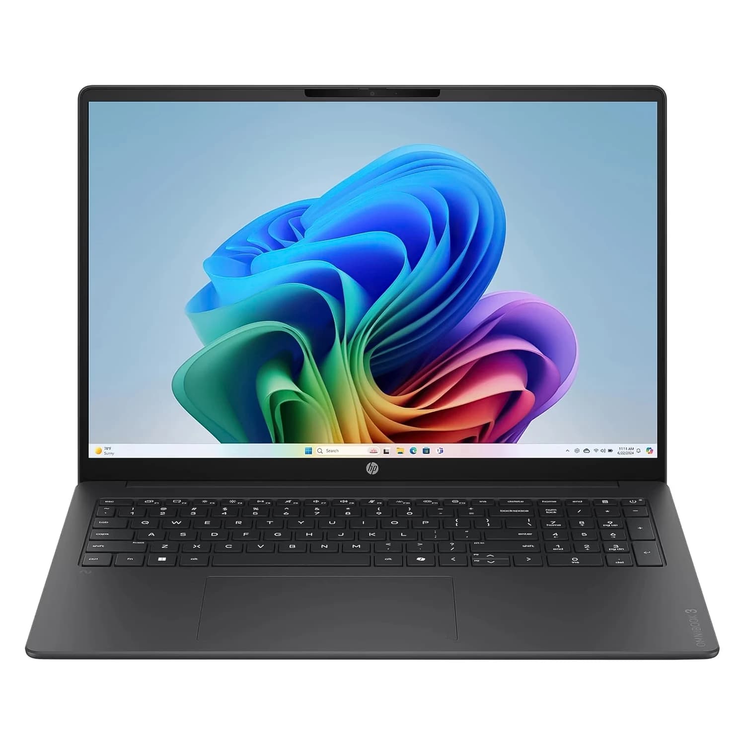 HP Notebook HP Omnibook 3 AI Snapdragon X 16GB RAM 512GB SSD Tela 16" 2K Windows 11 Inglês Preto - 16-BZ0010WM