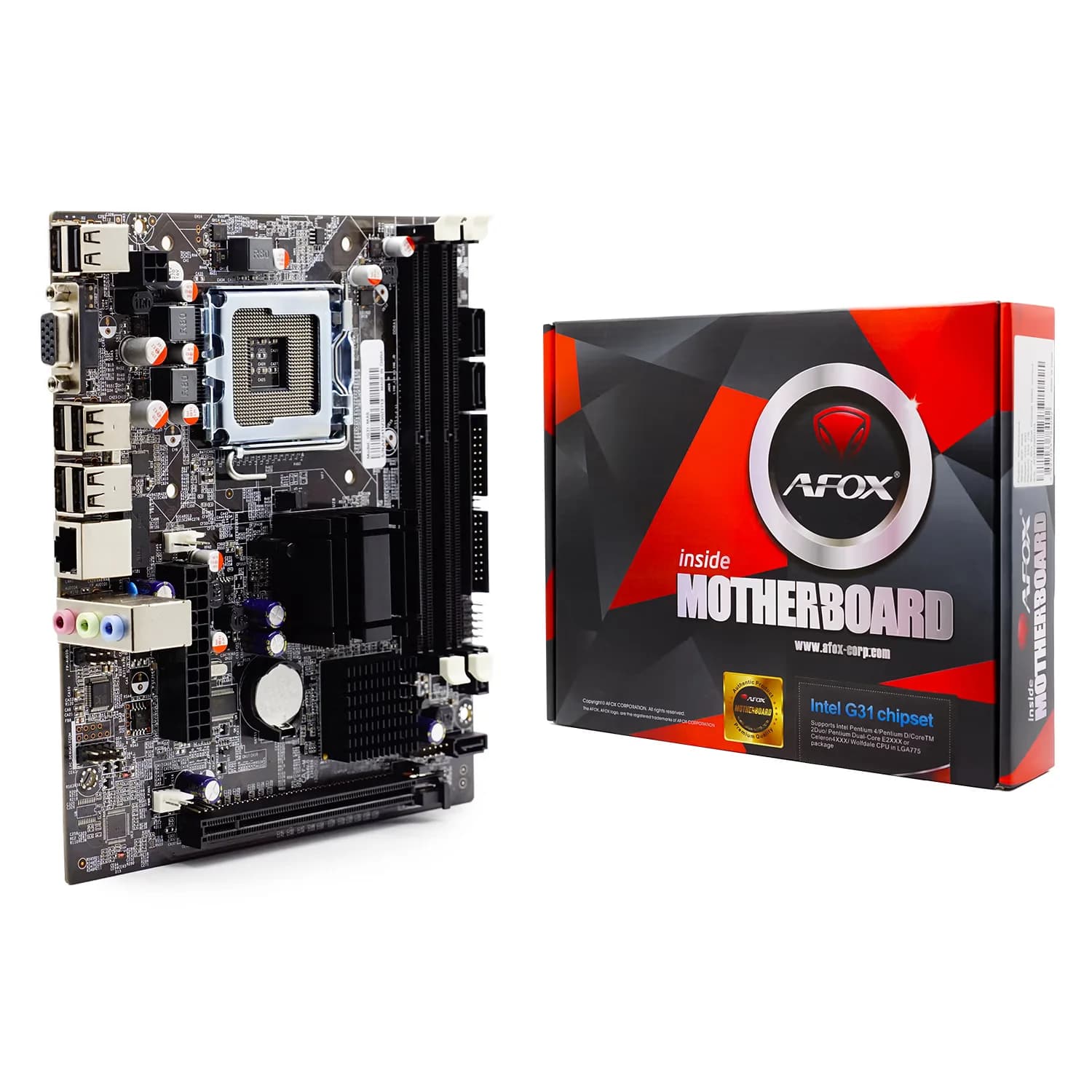 Intel Placa Mãe Afox IG31-MA6 DDR2 Socket LGA 775 Chipset Intel G31 Micro ATX