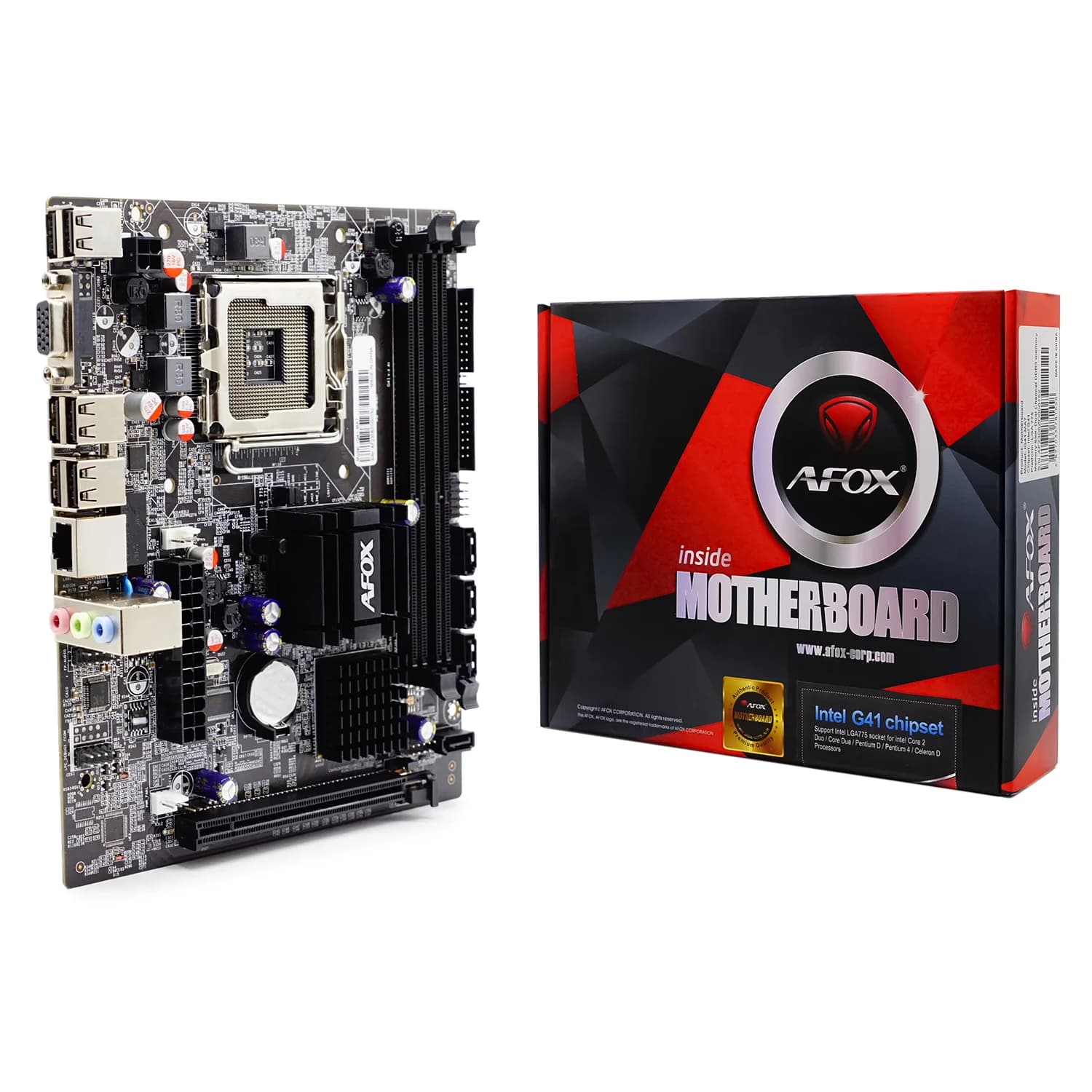 Intel Placa Mãe Afox IG41-MA7 DDR3 Socket 775 Chipset G41 Micro ATX