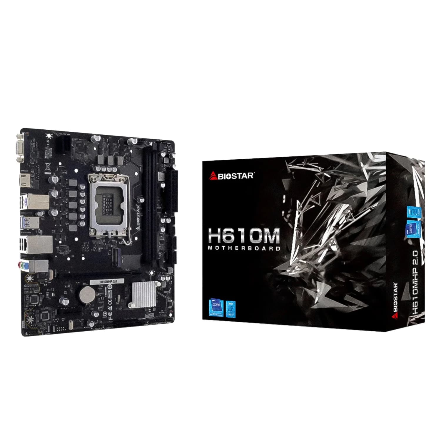Intel Placa Mãe Biostar H610MHD D5 DDR5 Socket 1700 Chipset H610 Micro ATX