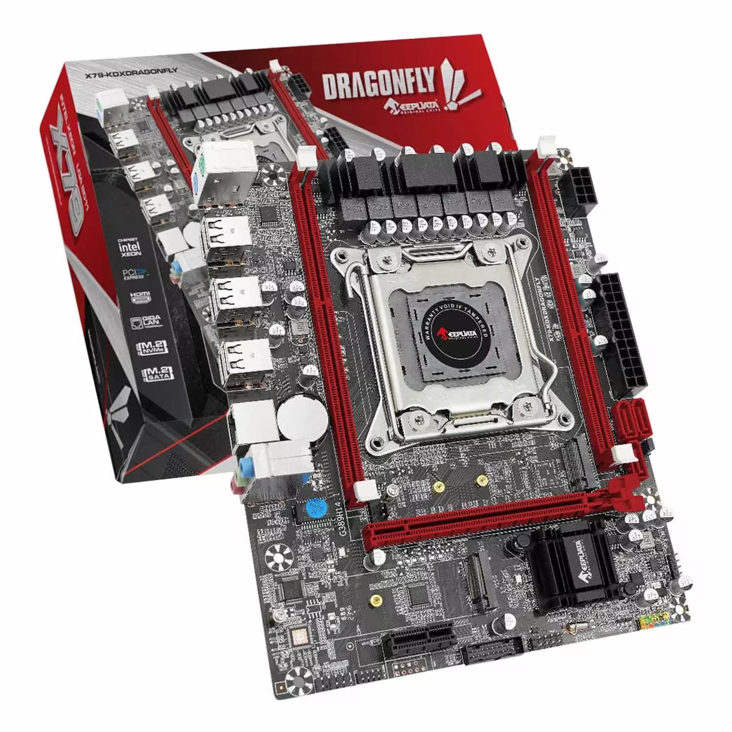 Intel Placa Mãe Keepdata Dragon Fly X79-KDX DDR3 Socket LGA 2011 Chipset Intel H61 Micro ATX