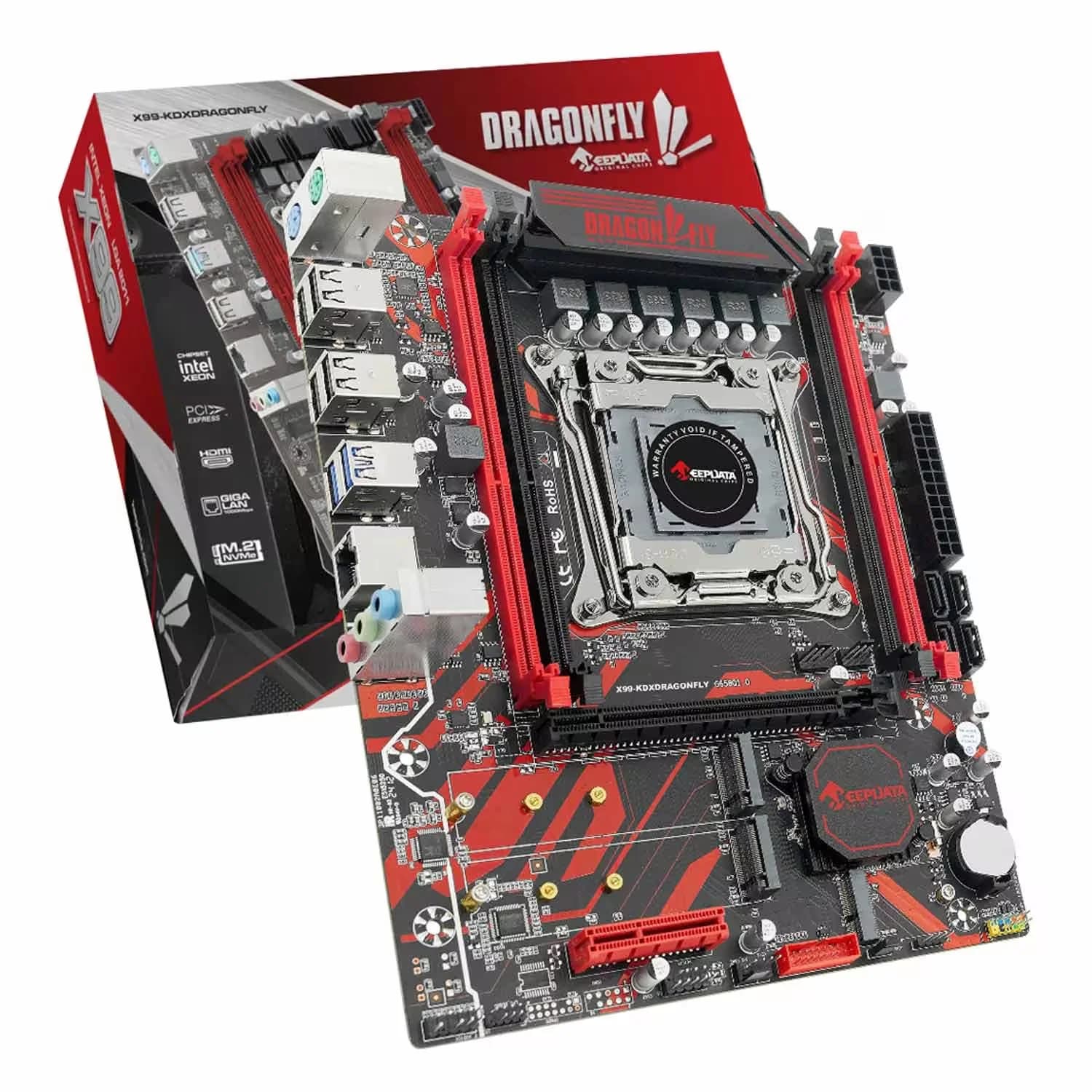 Intel Placa Mãe Keepdata X99-KDXDRAGONFLY DDR4 Socket LGA 2011 Chipset Intel B85 Micro ATX