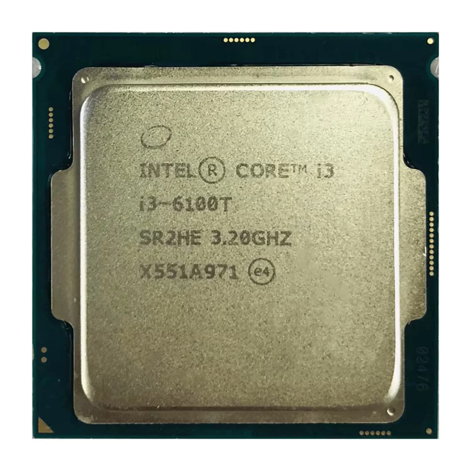 Acessório · Intel Processador Intel Core i3-6100T Pull OEM Socket 1151 2 Core 4 Threands Cache 3MB