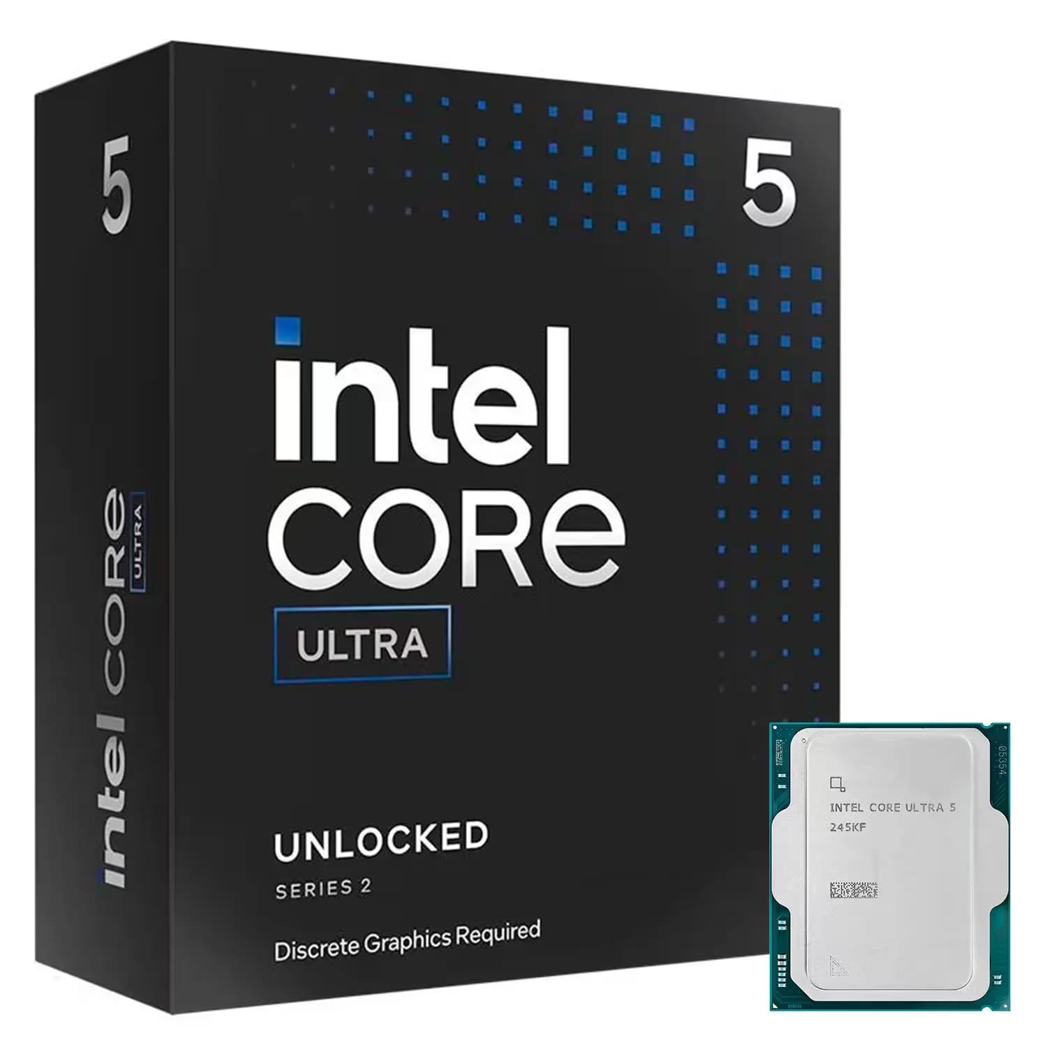 Acessório · Intel Processador Intel Core Ultra 5 245KF Socket LGA 1851 14 Core 14 Threads 4.2GHz e 5.2GHz Turbo Cache 24MB