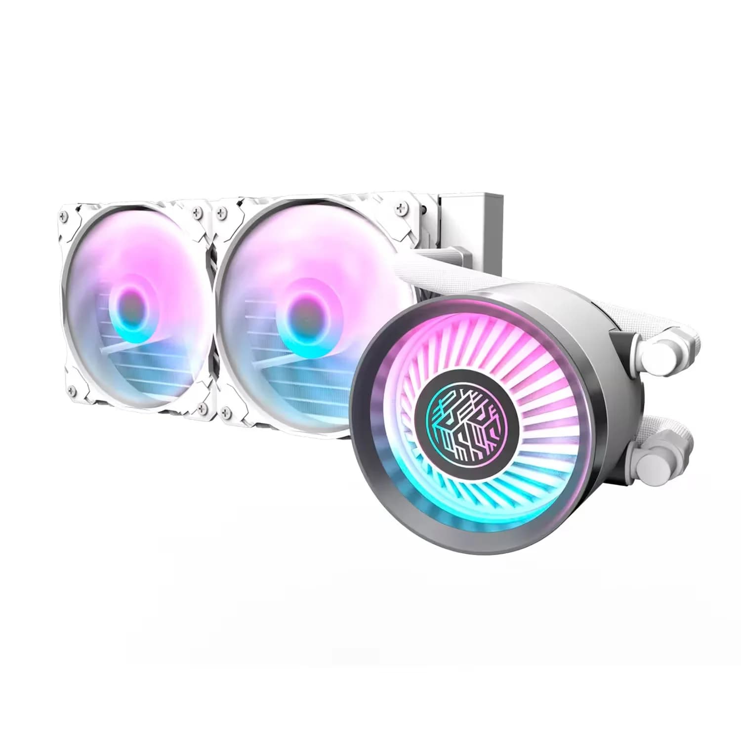 Acessório · Intel Water Cooler para Processador Aigo darkFlash Nebula DN 240 ARGB - Branco