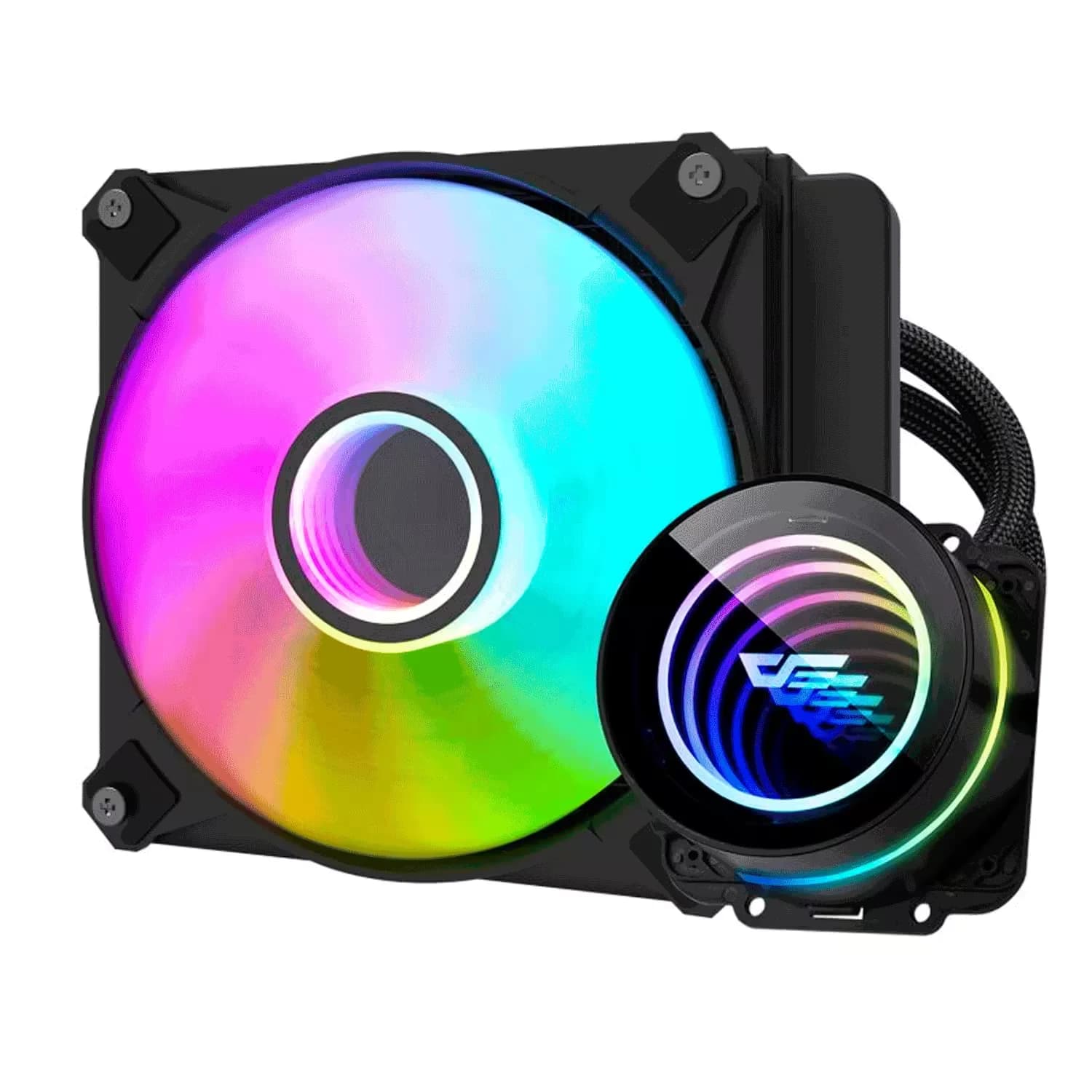 Acessório · Intel Water Cooler para Processador Aigo darkFlash Twister DX120 V2.6 ARGB - Preto