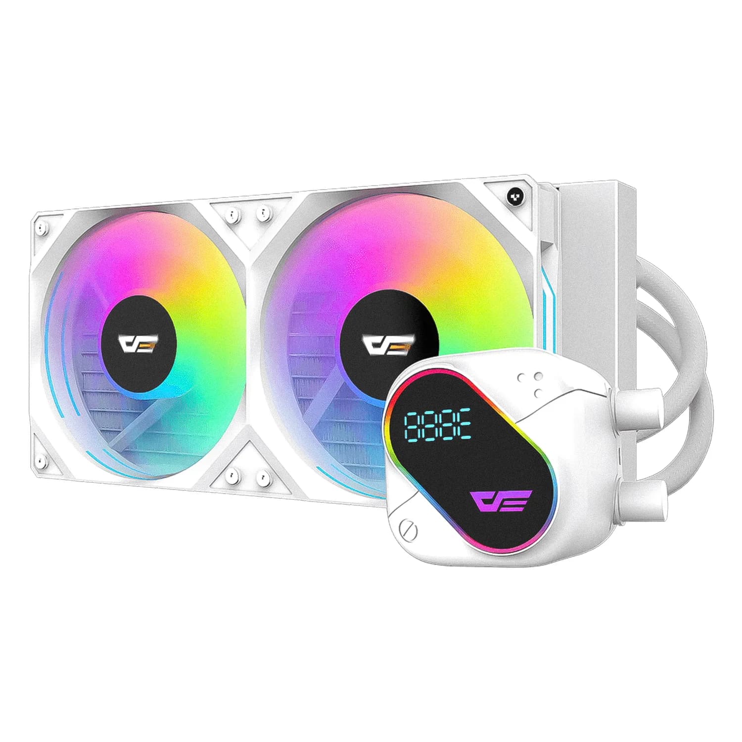Acessório · Intel Water Cooler para Processador darkFlash Explore DE240 ARGB Display IPS 2.88" - Branco