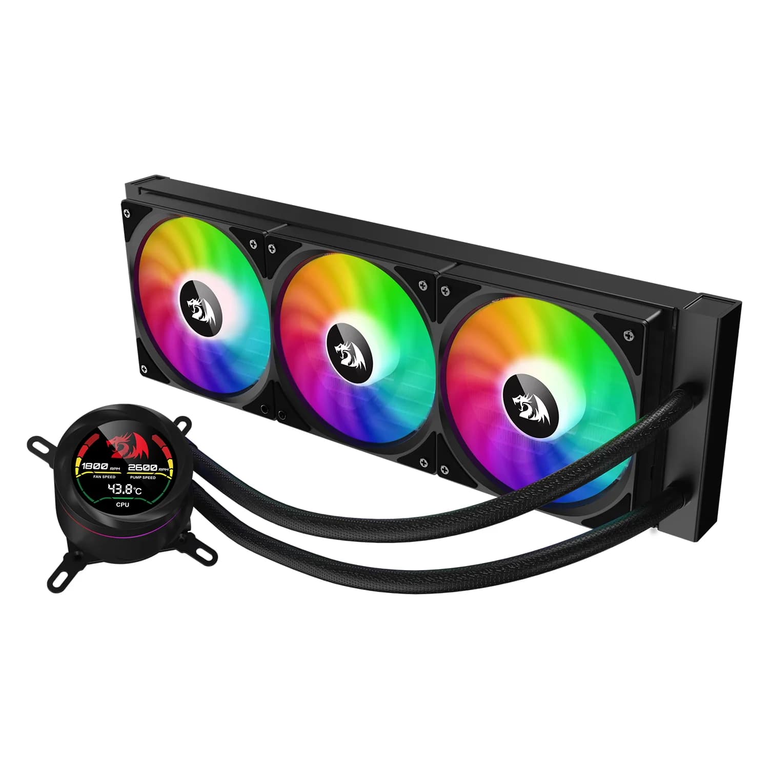 Acessório · Intel Water Cooler para Processador Redragon CCW-1017 ARGB - Preto