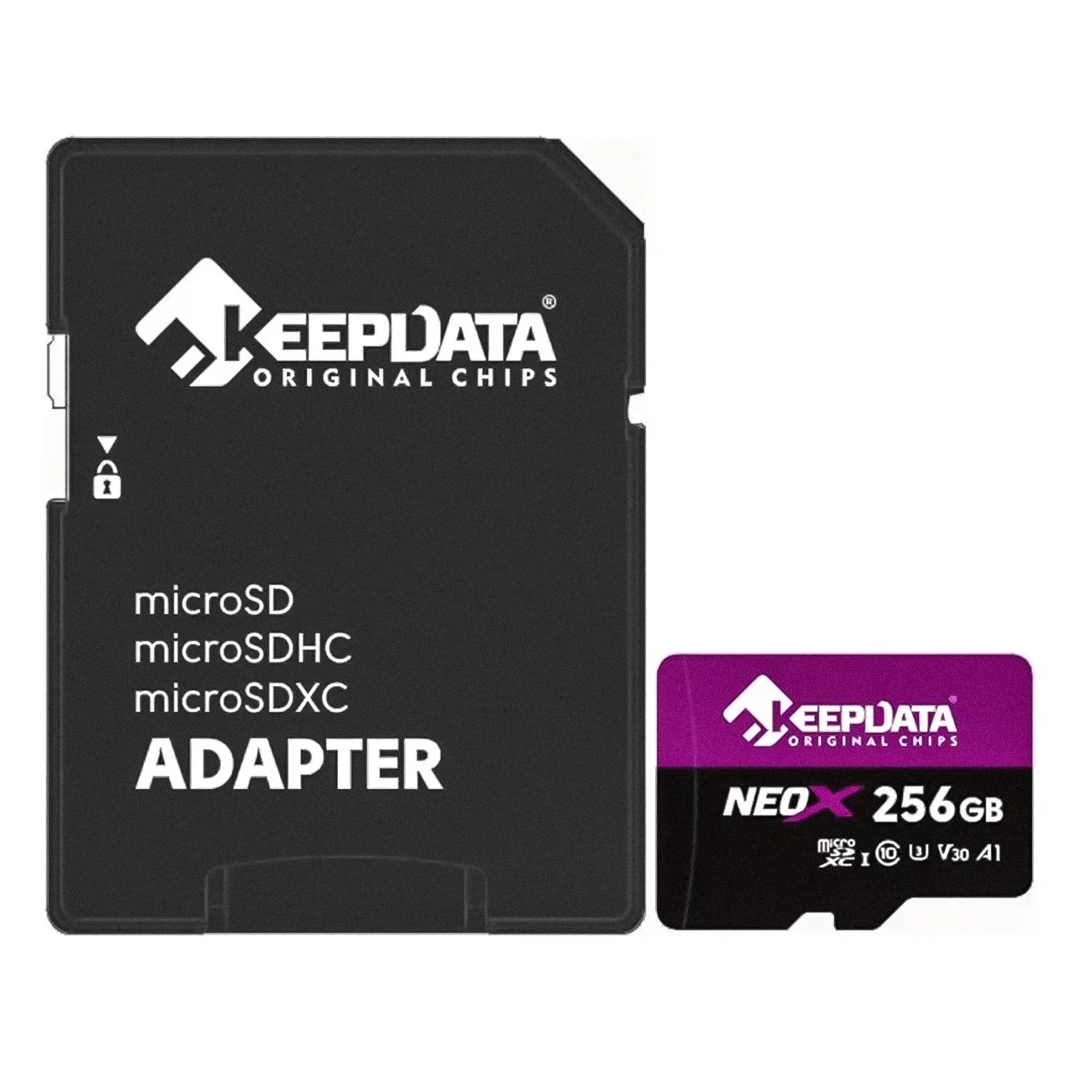 Keepdata Cartão de Memória Micro SD KeepData Neo X 256GB 95Mbs - KDMSDC10U3V30A1/256