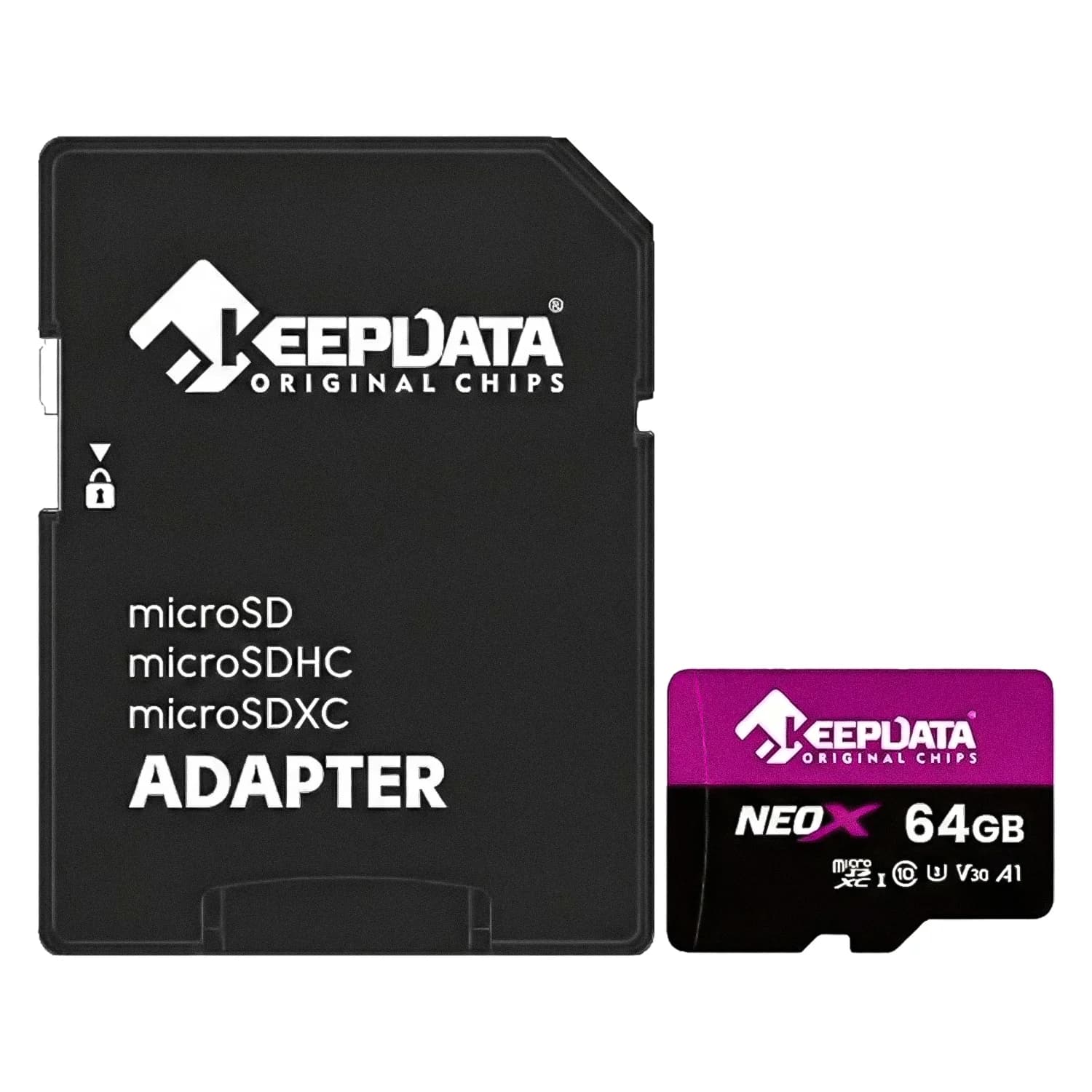 Keepdata Cartão de Memória Micro SD Keepdata Neo X 64GB 95MB/s - KDMSDC10U3V30A1/64G