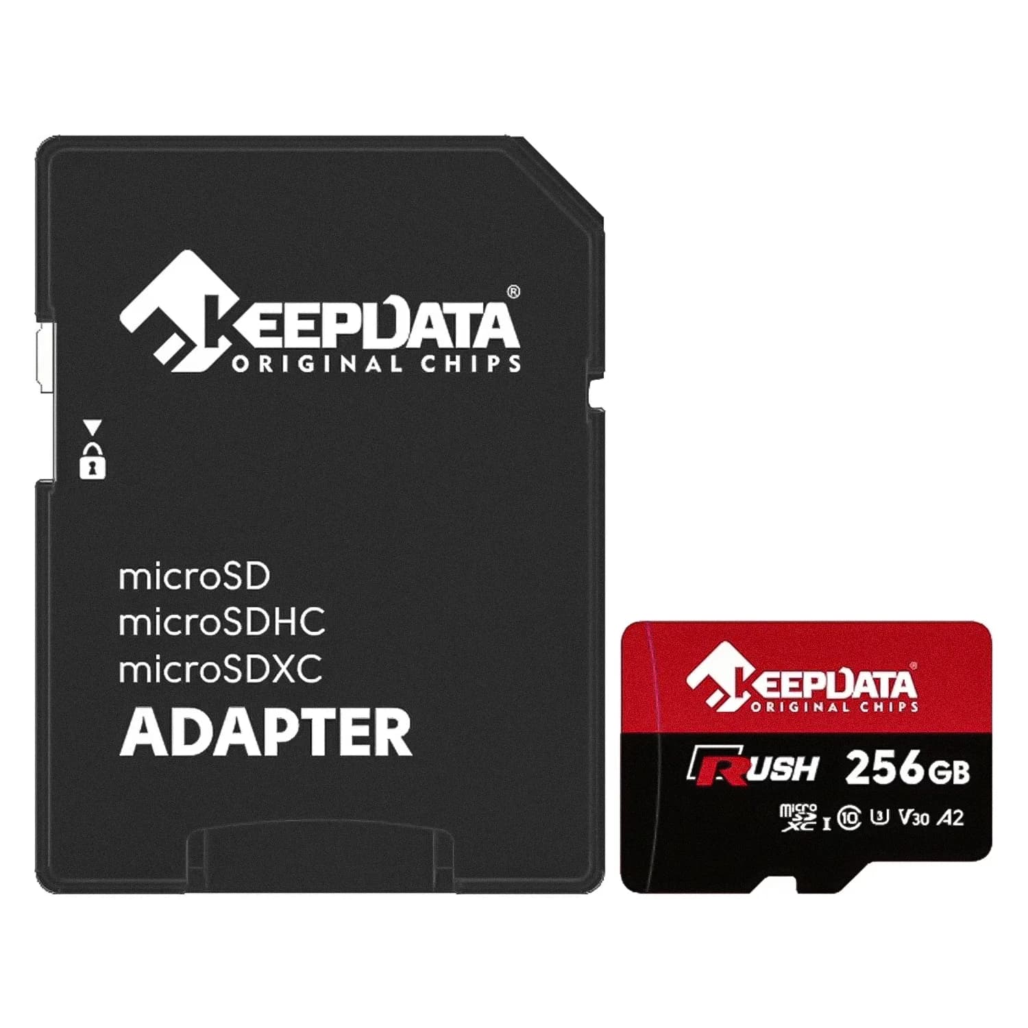 Keepdata Cartão de Memória Micro SD KeepData Rush 256GB 160Mbs - KDMSDC10U3V30A2/25