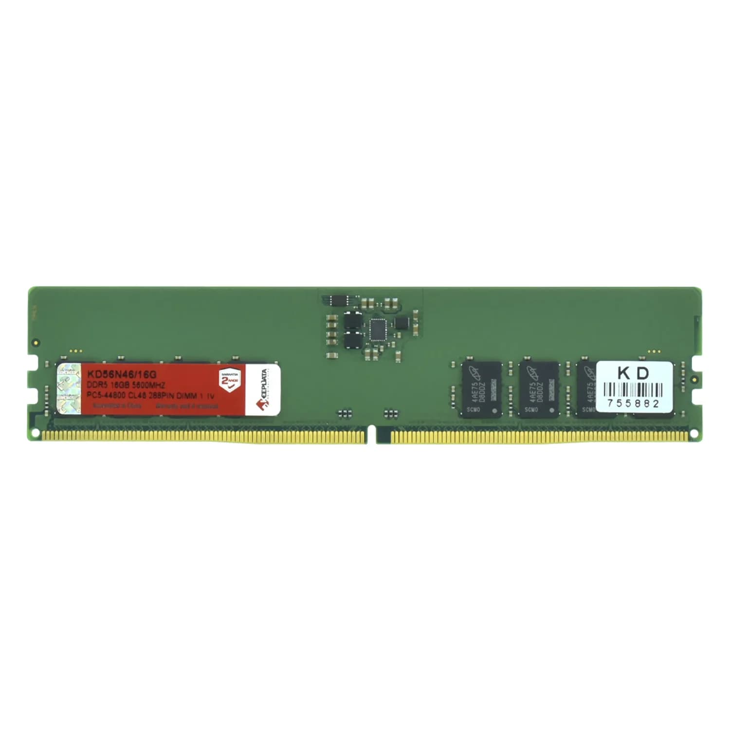 Acessório · Keepdata Memória RAM Keepdata 16GB DDR5 5600 MHz - KD56N46/16G