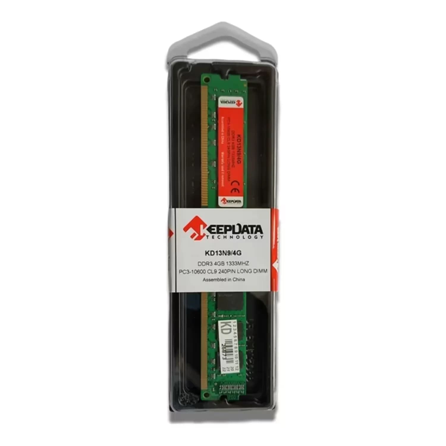Keepdata Memória RAM Keepdata 4GB DDR3 1333 MHz - KD13N9/4G