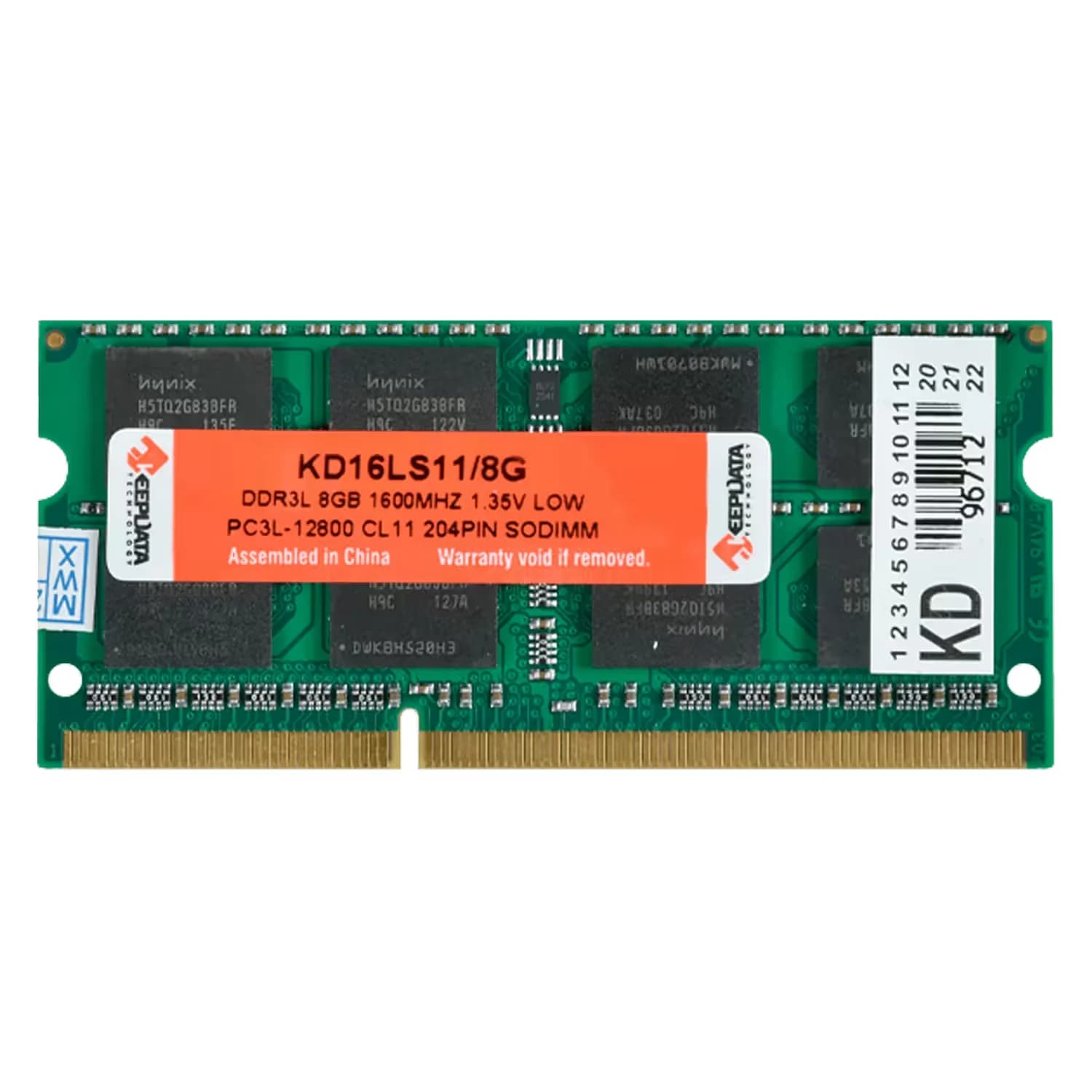 Acessório · Keepdata Memória RAM Keepdata 8GB DDR3L 1600MT/s para Notebook - KD16LS11/8G