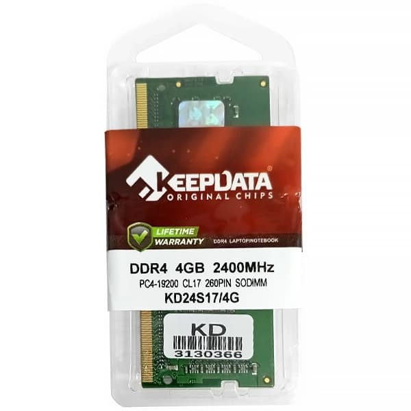 Keepdata Memória RAM para Notebook 4GB Keepdata KD24S17 4G DDR4 de 2400MHz