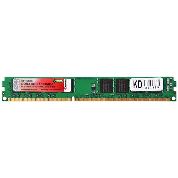 Acessório · Keepdata Memória RAM para PC 4GB Keepdata KD13N9 4G DDR3 de 1333MHz - Verde