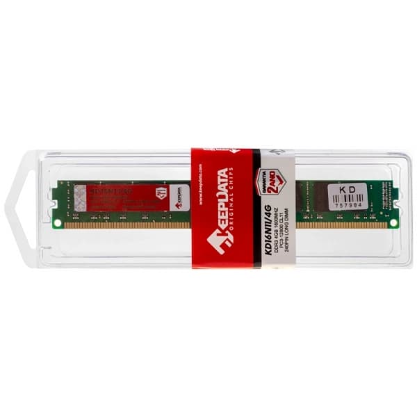 Acessório · Keepdata Memória RAM para PC 4GB Keepdata KD16N11 4G DDR3 de 1600MHz - Verde