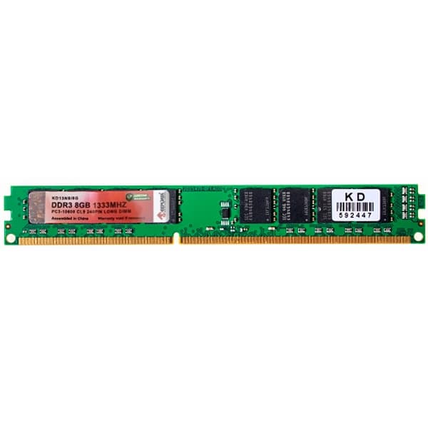 Acessório · Keepdata Memória RAM para PC 8GB Keepdata KD13N9 8G DDR3 de 1333MHz - Verde