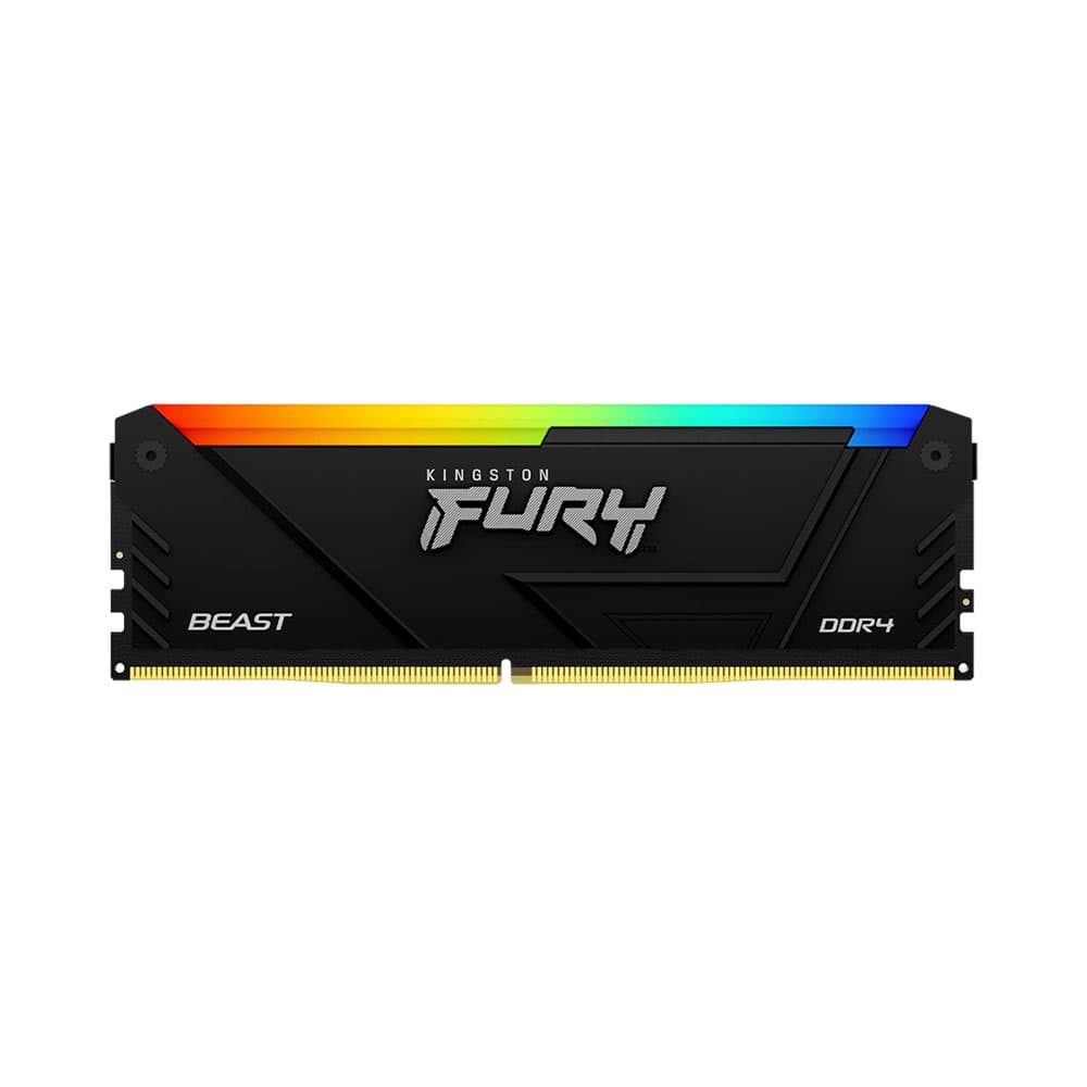 Acessório · Kingston Memoria Ram Kingston Fury Beast Kf432 C16 Bb12 A/16 Rgb Ddr4 16 Gb 3200 Mhz Dimm