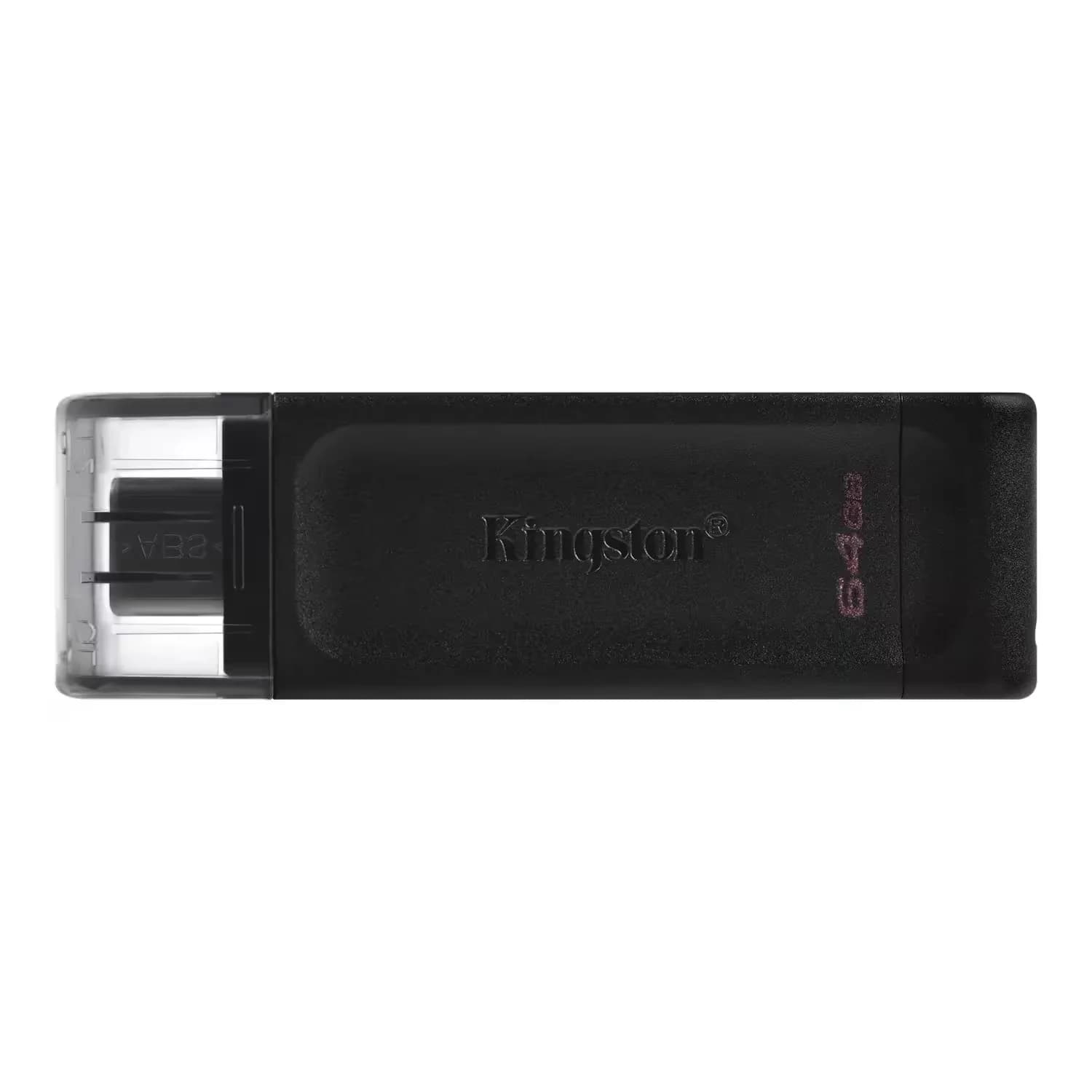 Acessório · Kingston Pendrive Kingston DataTraveler 70 64GB USB-C/USB 3.2 - Preto DT70/64GB
