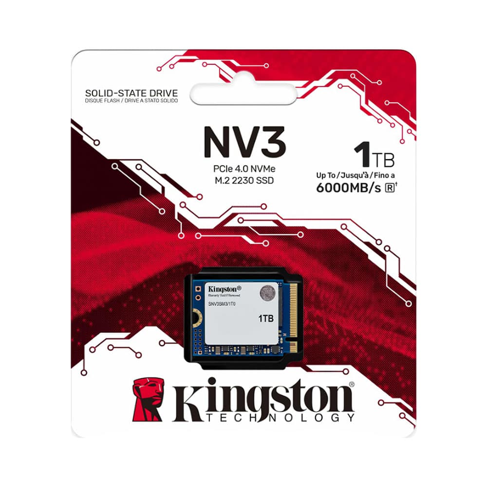 Acessório · Kingston Ssd Kingston Nv3 Pcie 4.0 Nvme 1 Tb 6000/5000 Mb/S
