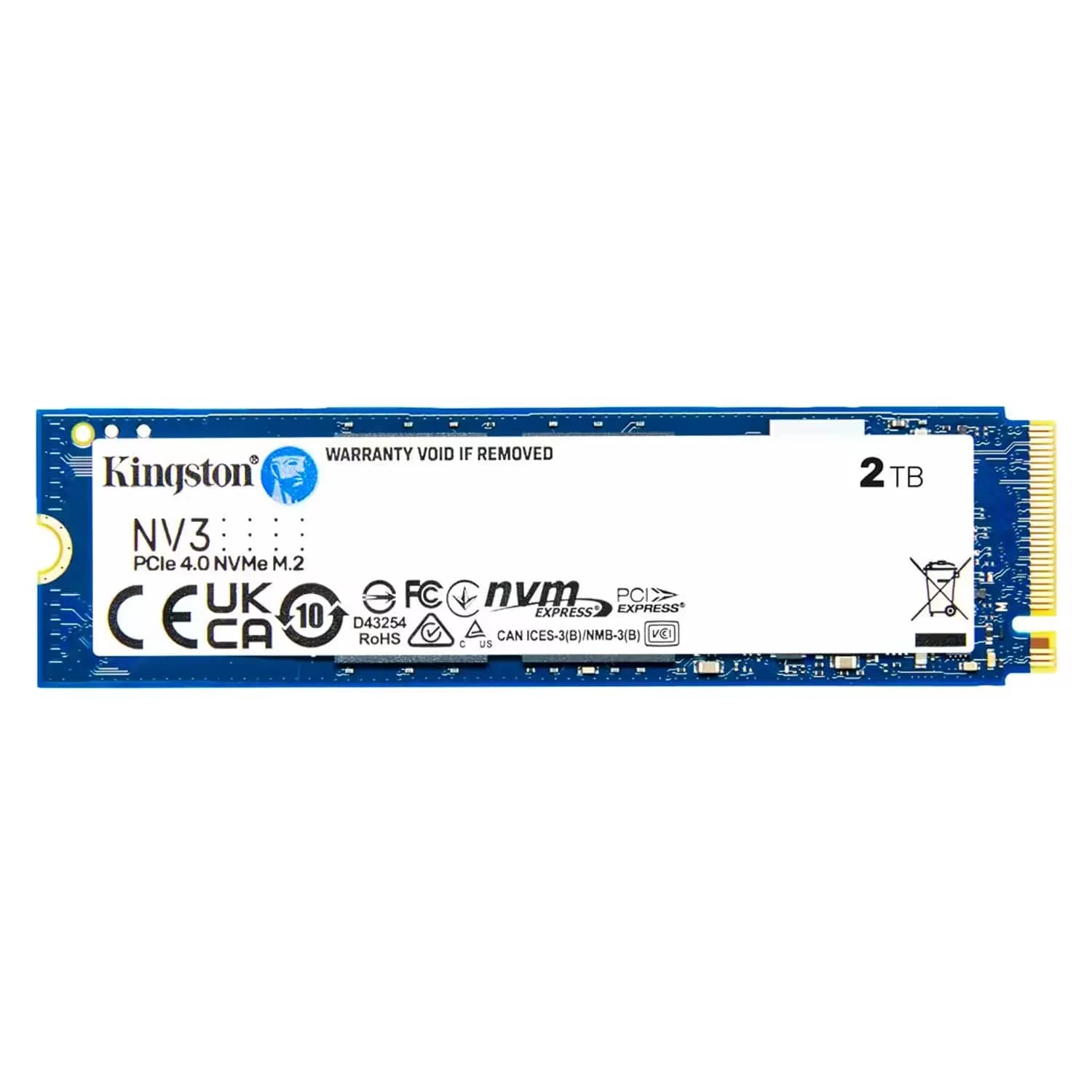 Acessório · Kingston SSD M.2 Kingston NV3 2TB NVMe PCIe 4.0 - SNV3S/2000G