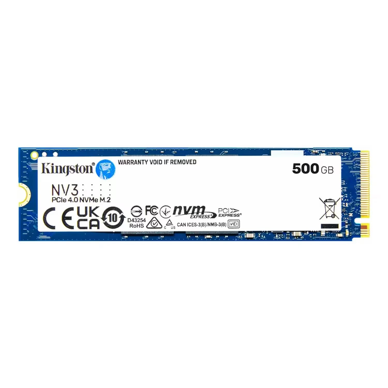 Acessório · Kingston SSD M.2 Kingston NV3 500GB NVMe PCIe 4.0 - SNV3S/500G