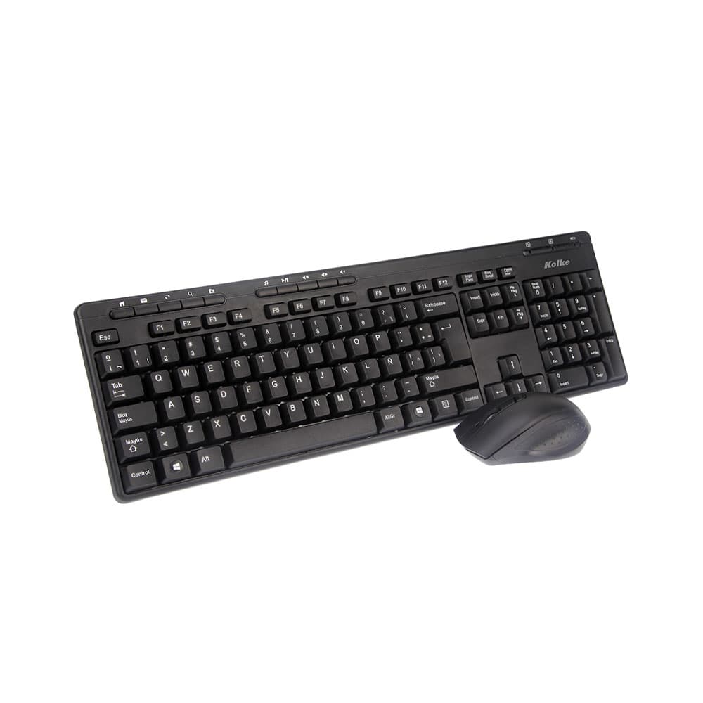 Kolke Kit Teclado Y Mouse Inalámbricos Kolke Kek 195 Black