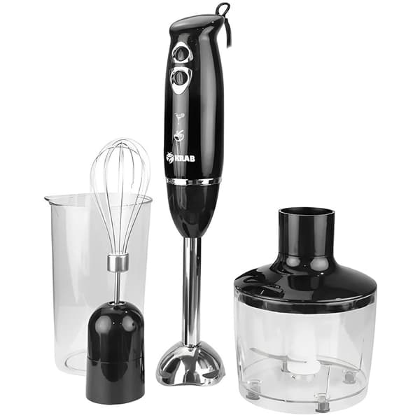 Acessório · Krab Mixer Krab KBMX31 3 em 1 600 watts + Batedor Fuê + Processador de Alimentos 220 - 240V ~ 50 60Hz - Preto Prata