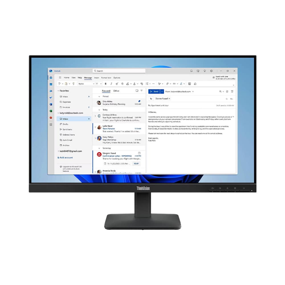 Acessório · Lenovo Monitor Lenovo Thinkvision S24 4 E Lcd 100 Hz 23,8"