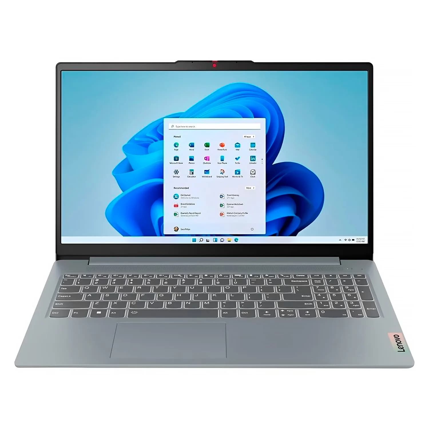 Lenovo Notebook Lenovo IdeaPad Slim 3 82XB00HVUS 15.6" Intel N100 128GB UFS 4GB RAM - Cinza