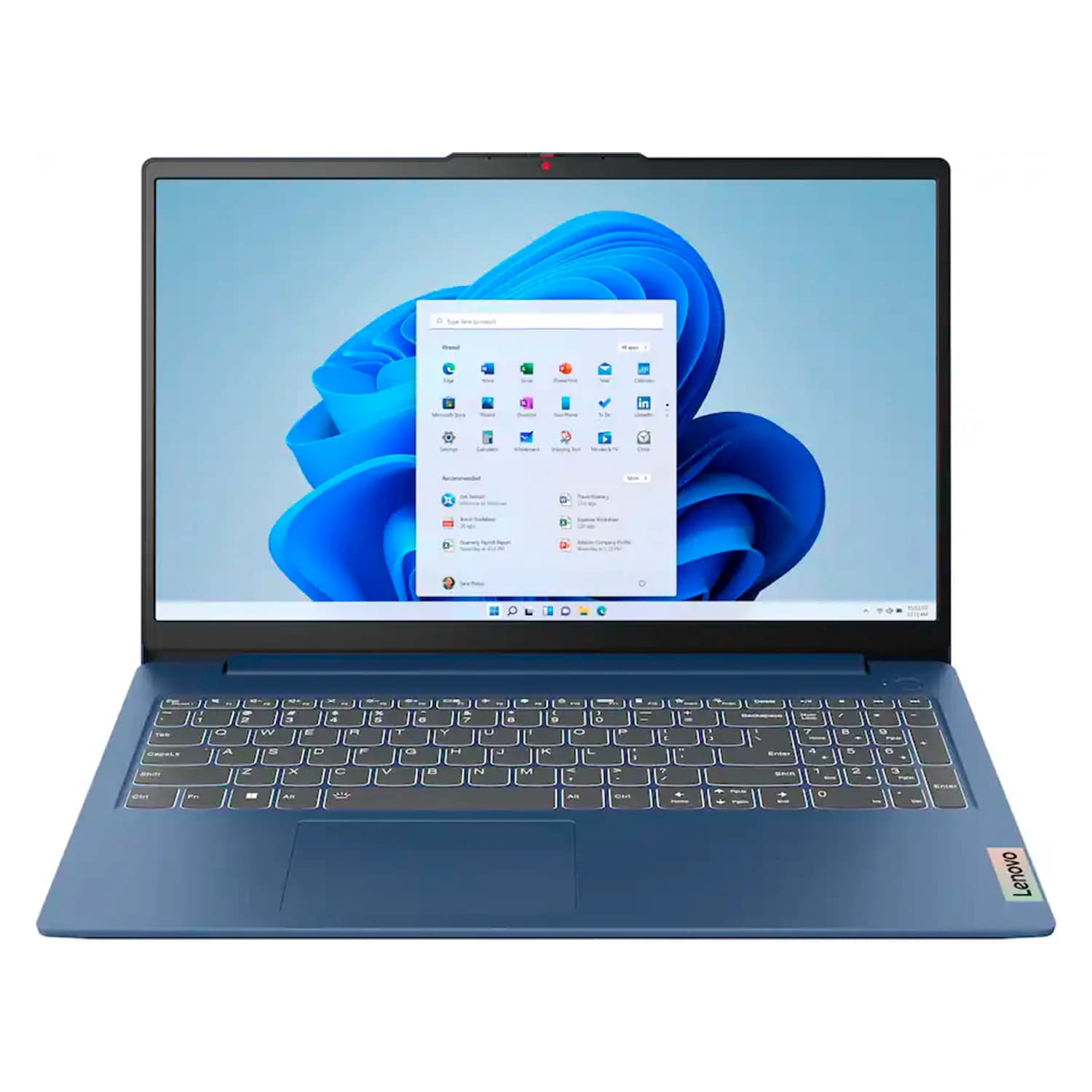 Lenovo Notebook Lenovo IdeaPad Slim 3 AMD Ryzen 5-40 8GB RAM 256GB SSD Tela 15.6" Full HD Windows 11 Inglês Azul - 82XQ012GUS