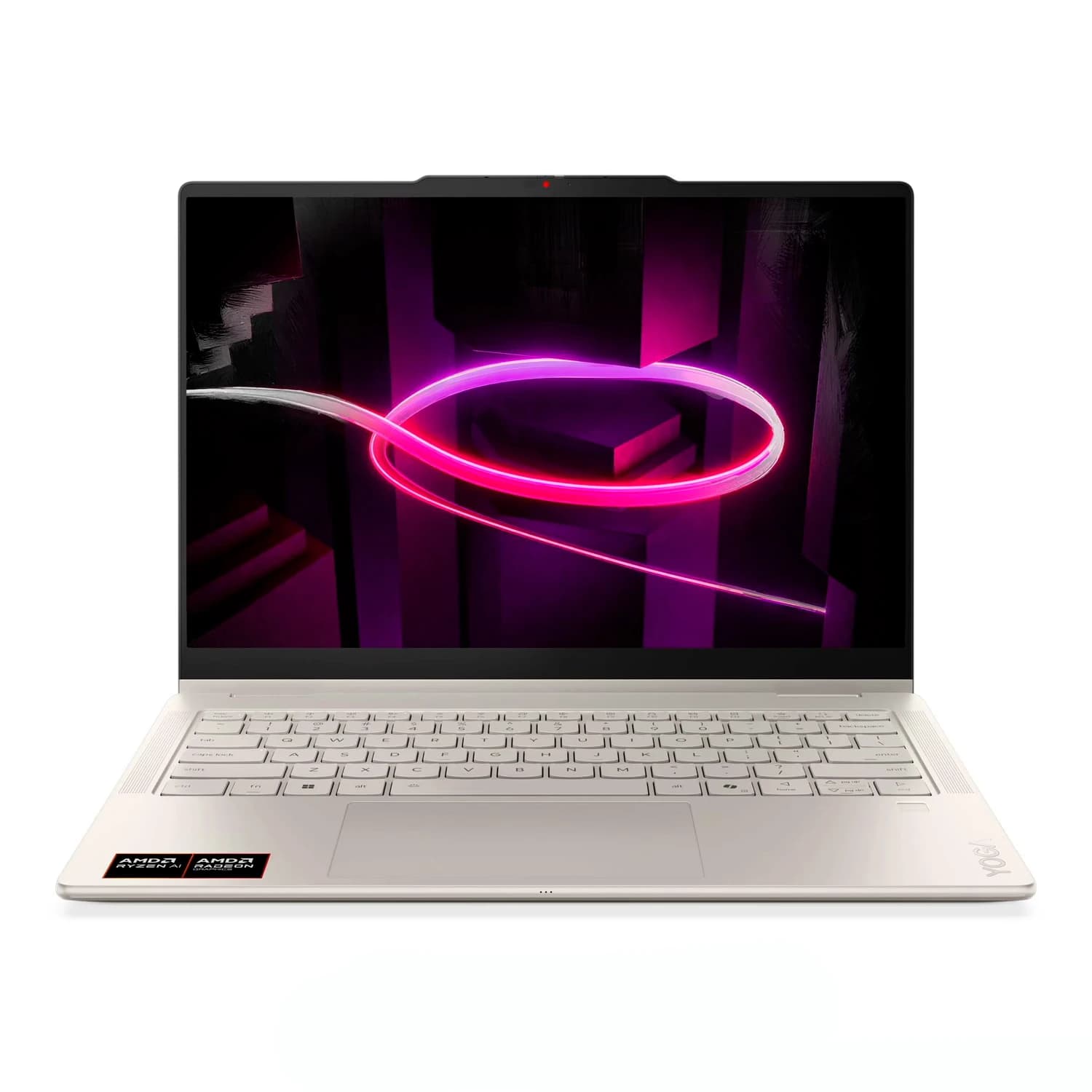 Lenovo Notebook Lenovo Yoga AMD Ryzen AI 5-430 16GB RAM 512GB SSD Tela 14" 2K OLED Touch Windows 11 Inglês Seashell - 83TD0000US