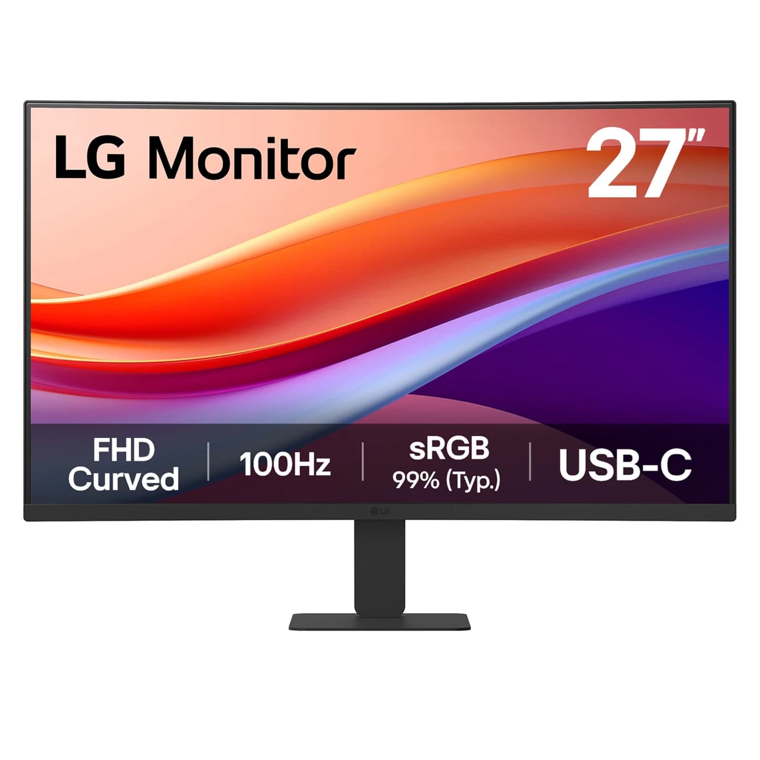 Acessório · Lg Monitor LG 27U421A-B 27" Full HD Curvo 100Hz HDMI USB-C - Preto