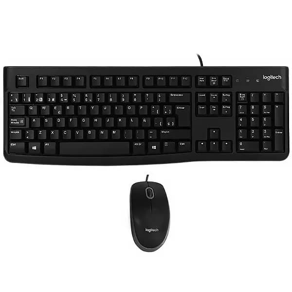 Logitech Kit Teclado Logitech MK120 USB Espanhol + Mouse - Preto
