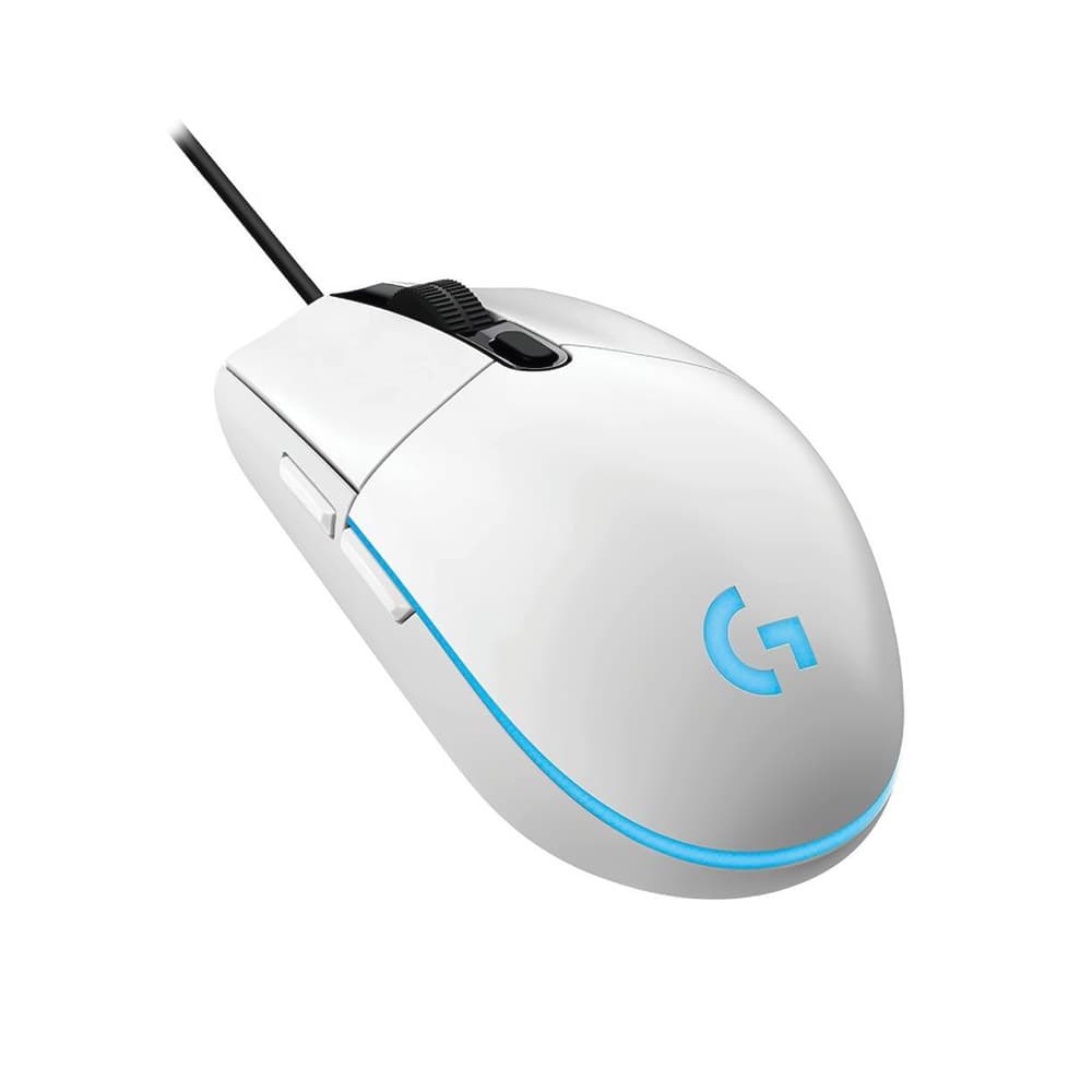 Logitech Mouse Logitech G203 Lightsync Rgb Gamer Usb Branco