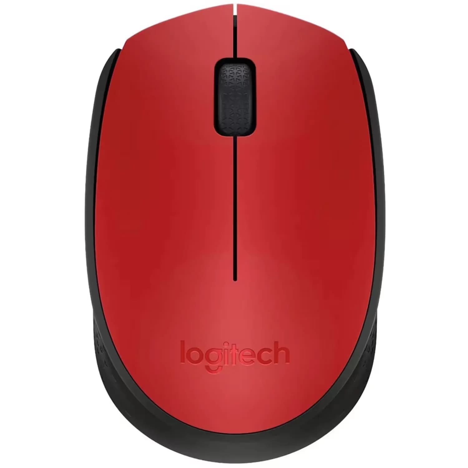Logitech Mouse Logitech M170 1000 DPI Sem Fio - Vermelho e Preto
