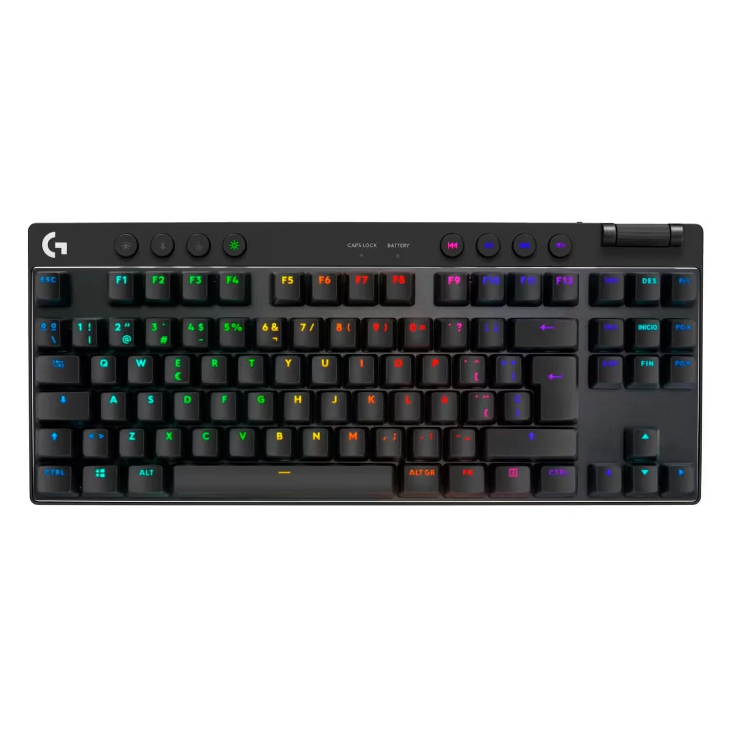 Logitech Teclado Gamer Logitech G Pro X 920-012127 RGB Sem Fio Inglês - Preto