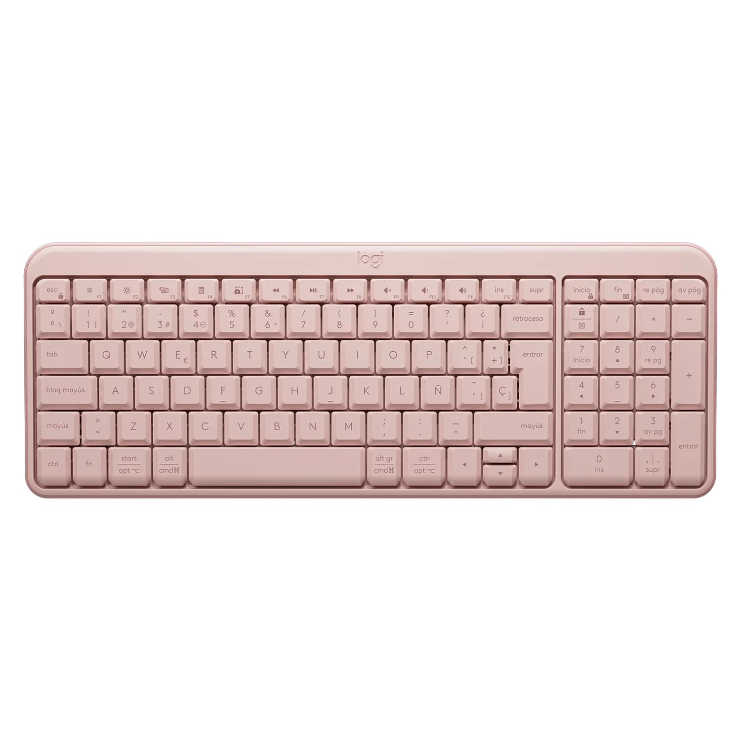 Logitech Teclado Logitech K250 920-013447 Sem Fio Espanhol - Rose