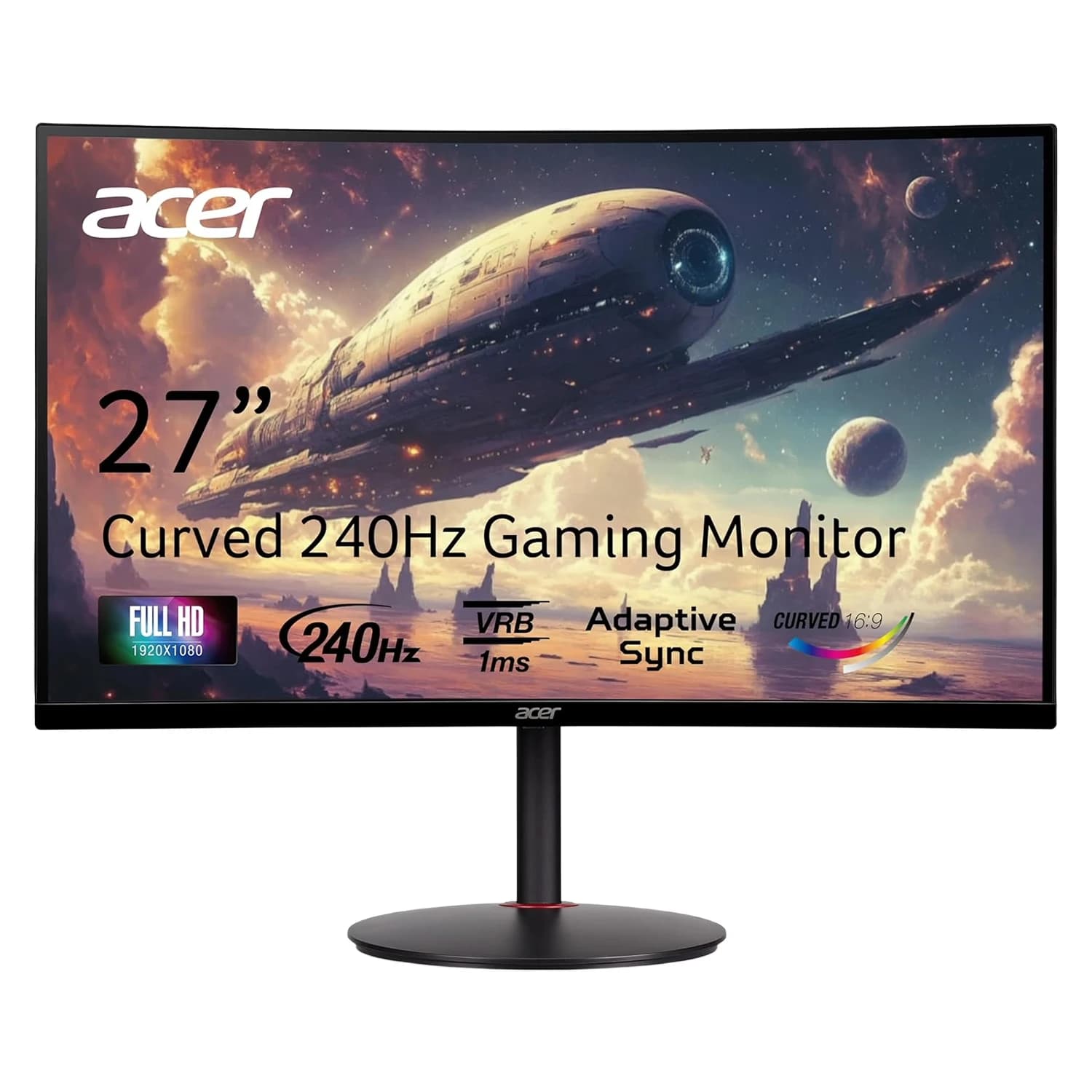Acessório · Monitor Gamer Acer Nitro XZ270 27" Full HD 200Hz IPS - Preto