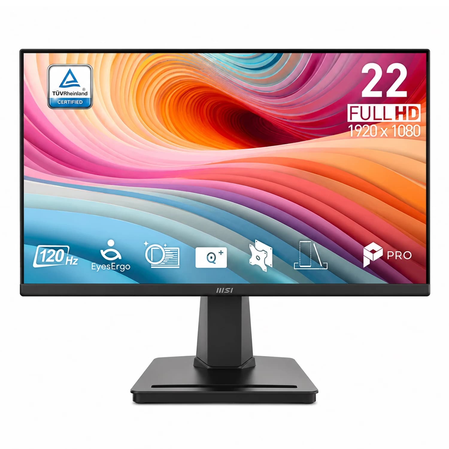 Acessório · Monitor MSI PRO MP225 E12VL 22" Full HD 120Hz HDMI VGA - Preto