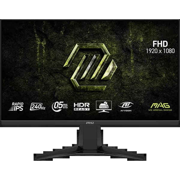 Acessório · MSI Monitor Gamer MSI MAG 245F X24 de 23.8" Full HD 240Hz 0.5 ms GTG com DisplayPort HDMI