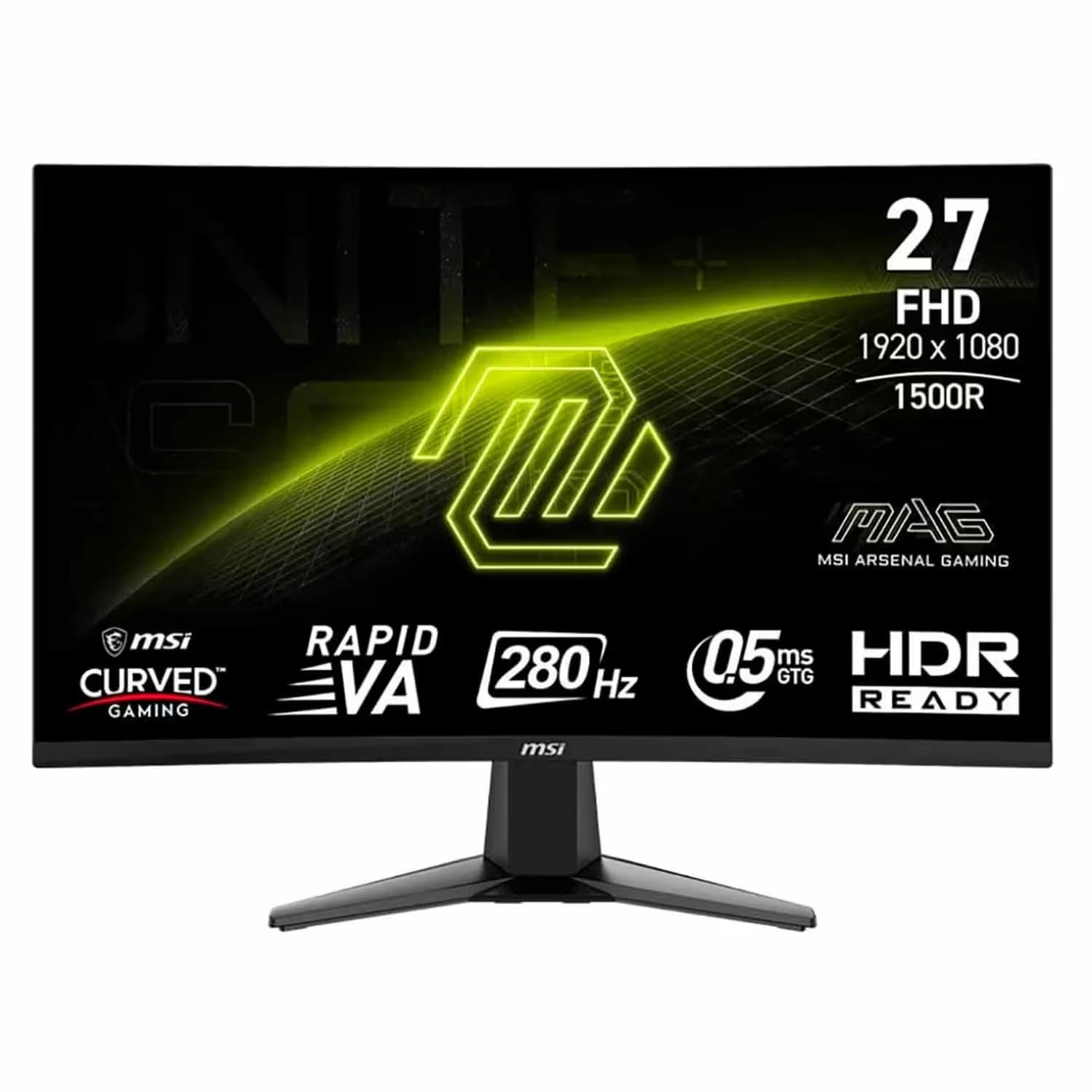 Acessório · MSI Monitor Gamer MSI MAG 276CXF 27" Full HD Curvo 280Hz HDMI DP - Preto